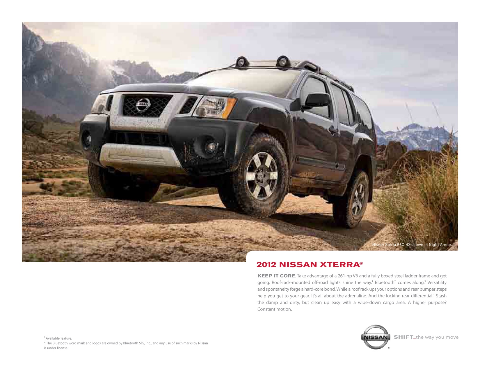 2012 Nissan Xterra Brochure Page 1